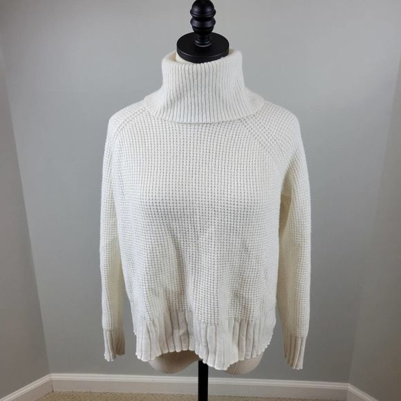 Madewell Sweaters - Madewell Eastbrook Turtleneck Cross-Back Sweater Cotton Merino Wool